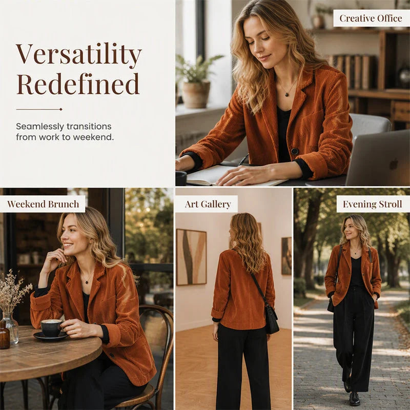 Women's Corduroy Button Front Jacket