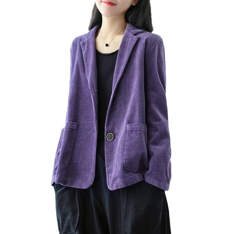 Women's Corduroy Button Front Jacket