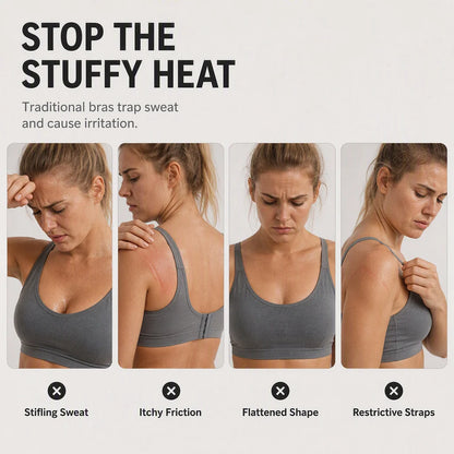 Women's Mesh Panel Sports Bra
