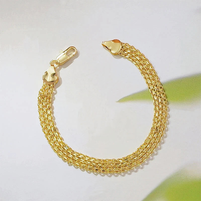 Women's Wide Woven Statement Bracelet