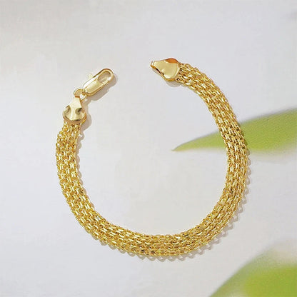 Women's Wide Woven Statement Bracelet