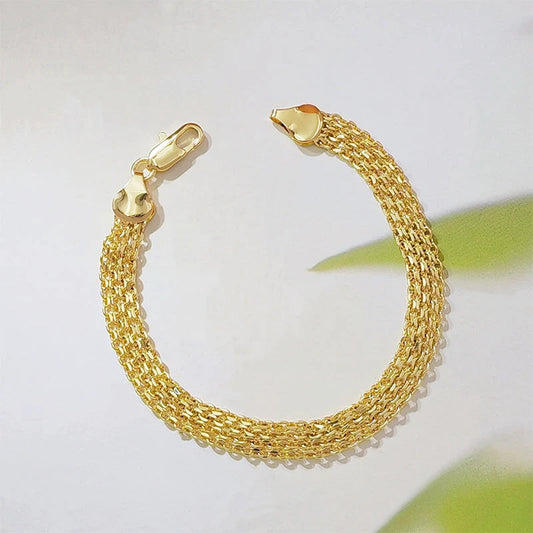 Women's Wide Woven Statement Bracelet