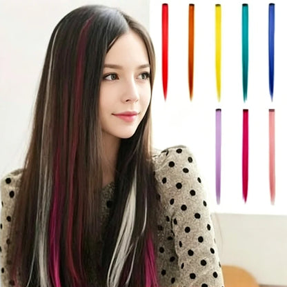 Colour Accent Clip In Hair Extensions