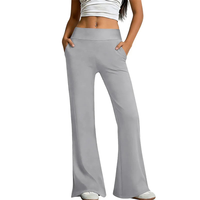 Women's High Waist Flared Active Trousers