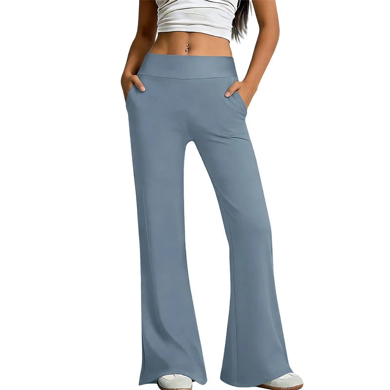 Women's High Waist Flared Active Trousers