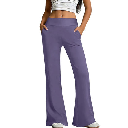 Women's High Waist Flared Active Trousers