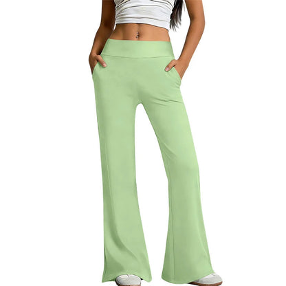 Women's High Waist Flared Active Trousers