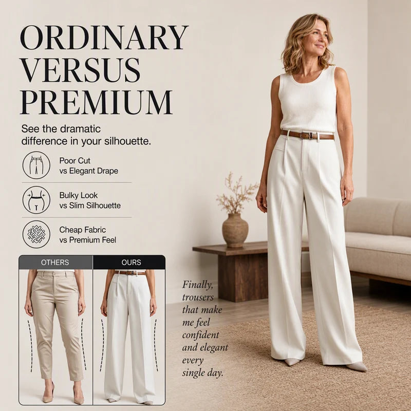 Women's Tailored Wide Leg Trousers