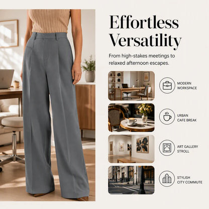Women's Tailored Wide Leg Trousers