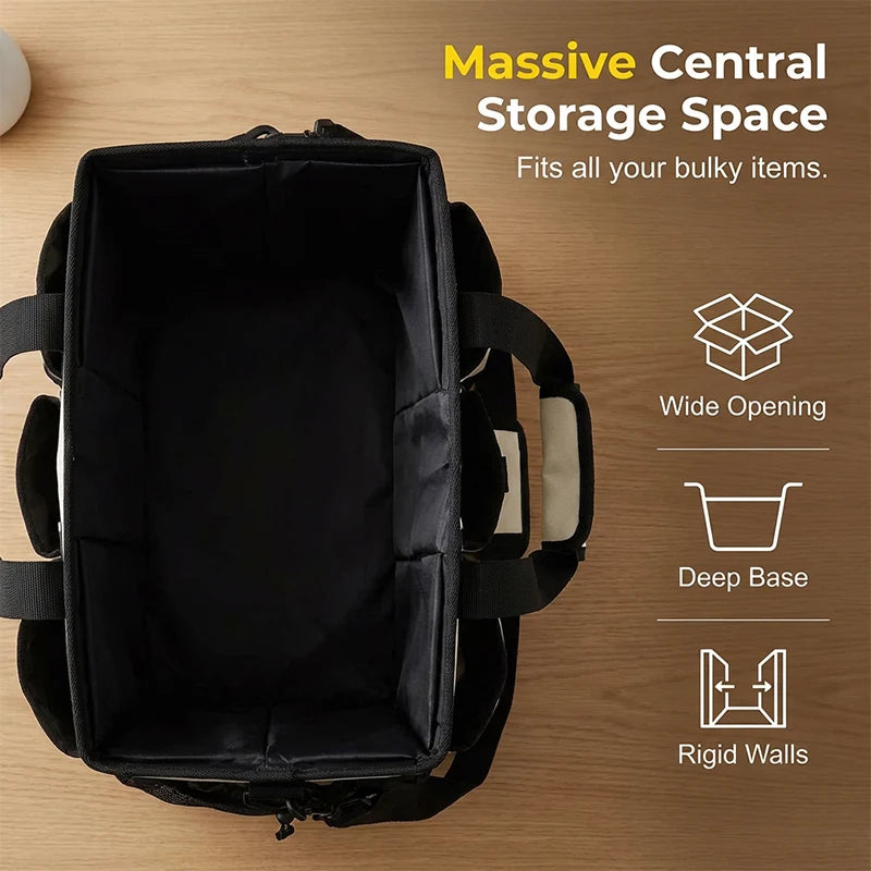 Multi Pocket Open Utility Tote
