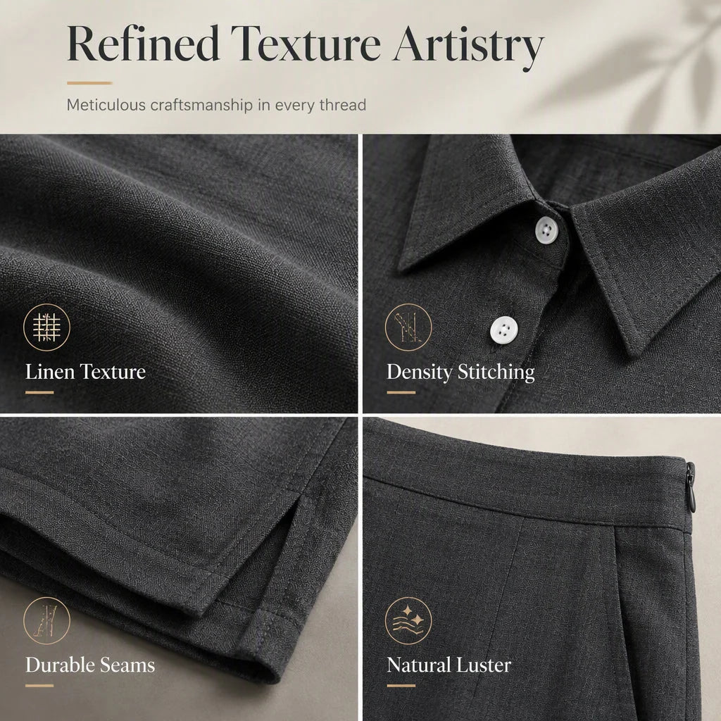 Women's Relaxed Shirt & Maxi Skirt Set