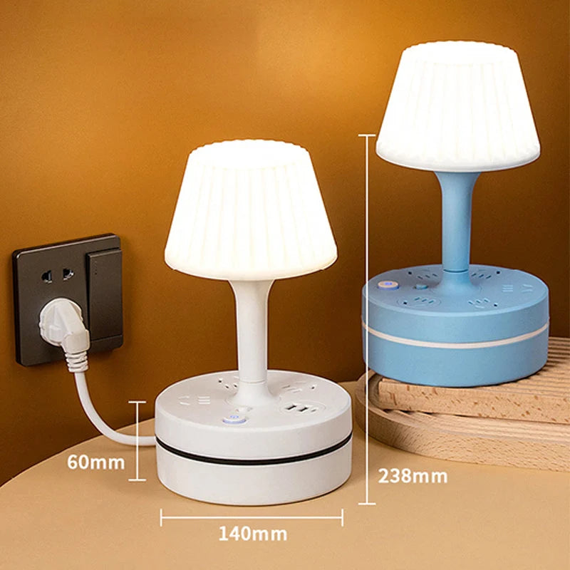 Bedside Lamp with Charging Hub