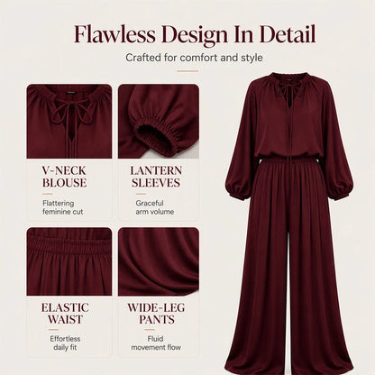 Women's Relaxed Top & Trousers Set