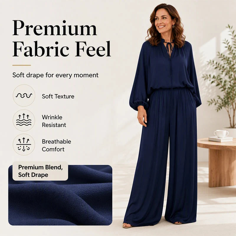 Women's Relaxed Top & Trousers Set