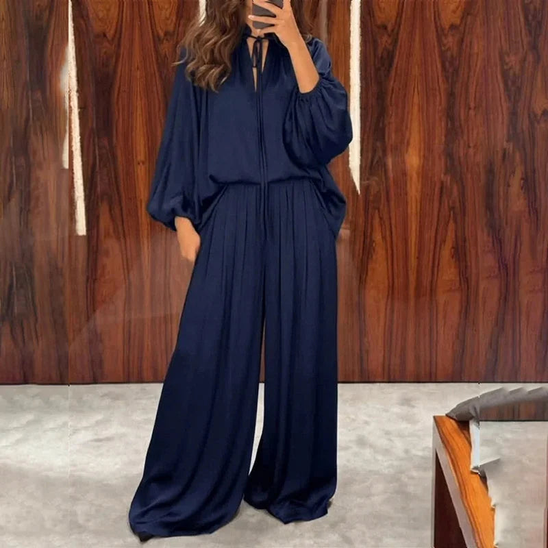 Women's Relaxed Top & Trousers Set