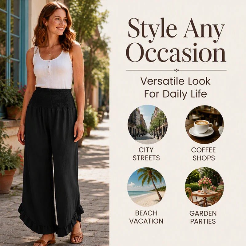 Women's High Waist Casual Trousers