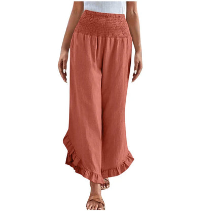 Women's High Waist Casual Trousers