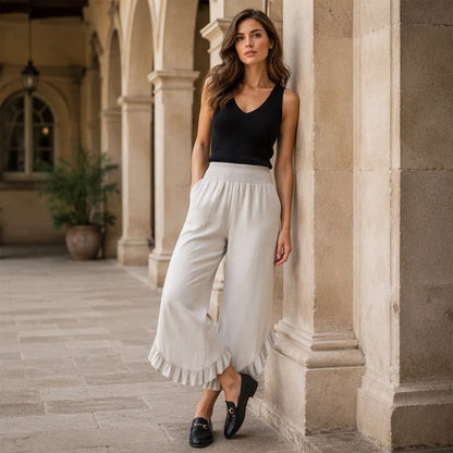 Women's High Waist Casual Trousers