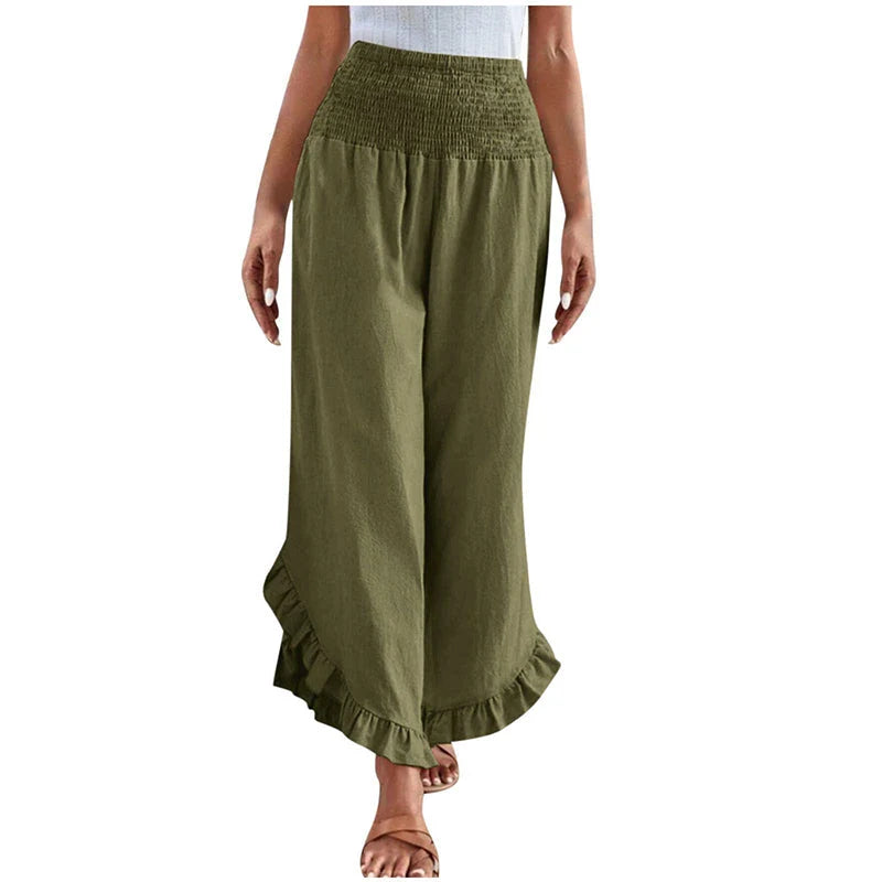 Women's High Waist Casual Trousers