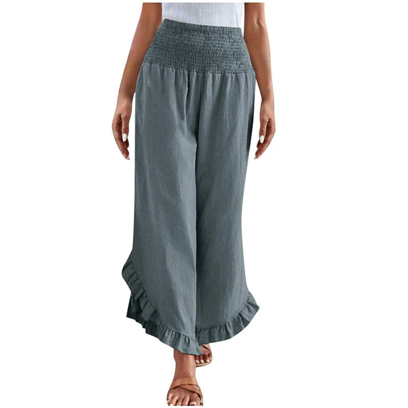 Women's High Waist Casual Trousers