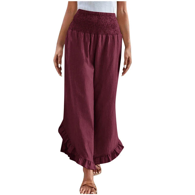 Women's High Waist Casual Trousers