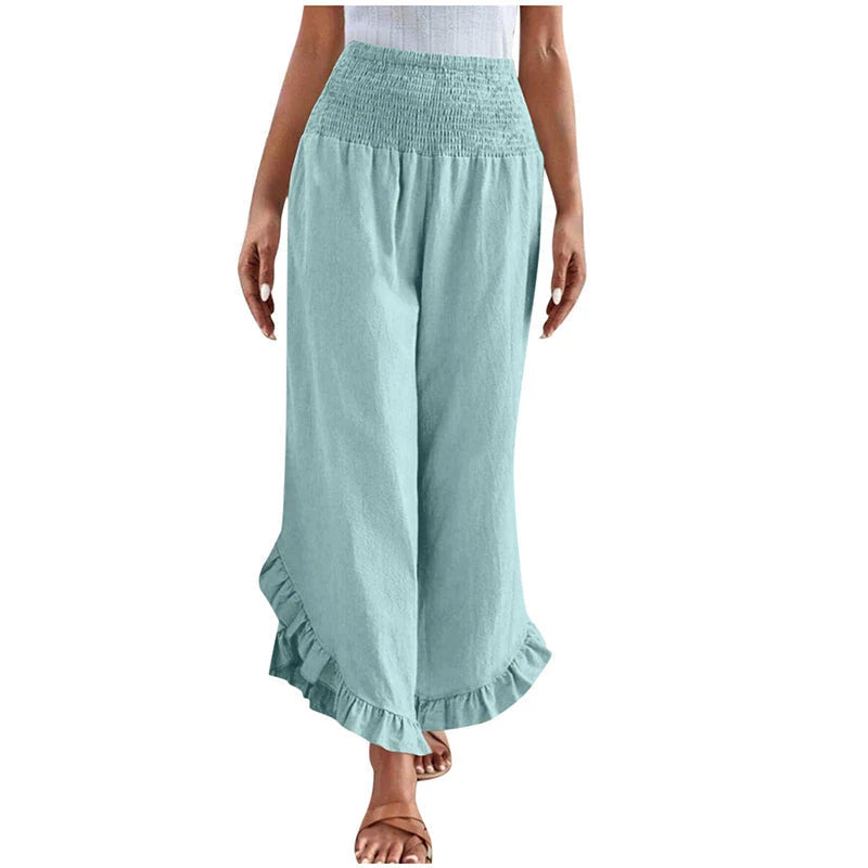 Women's High Waist Casual Trousers