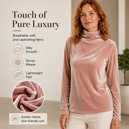 Women's Relaxed Turtleneck Long Sleeve Top