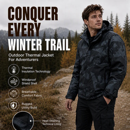 Men's Hooded Camouflage Outdoor Jacket