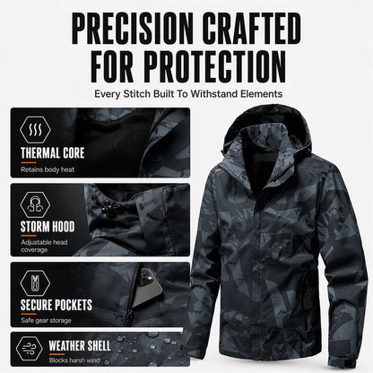 Men's Hooded Camouflage Outdoor Jacket