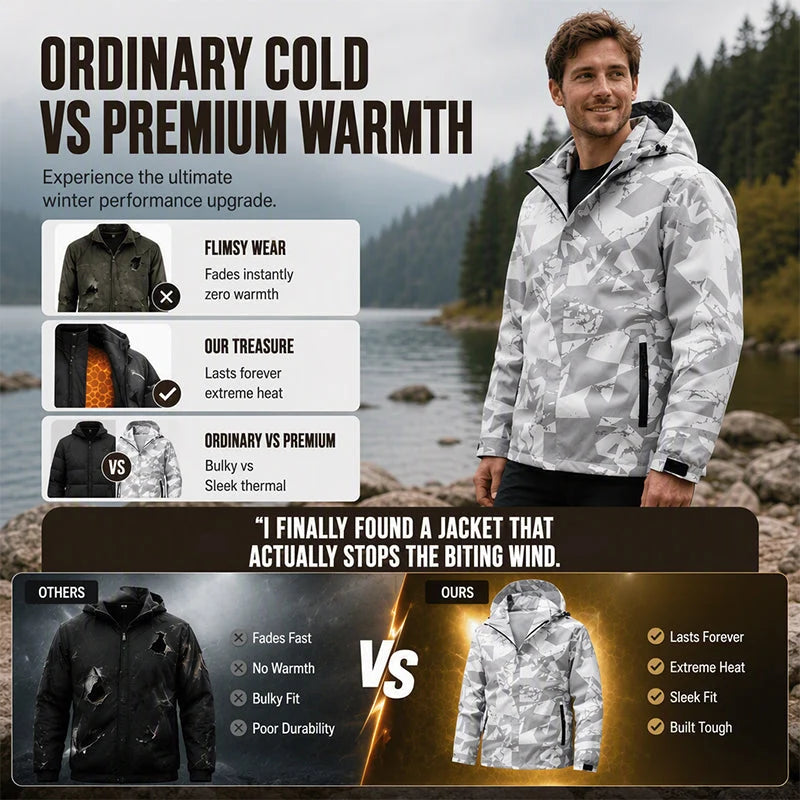 Men's Hooded Camouflage Outdoor Jacket
