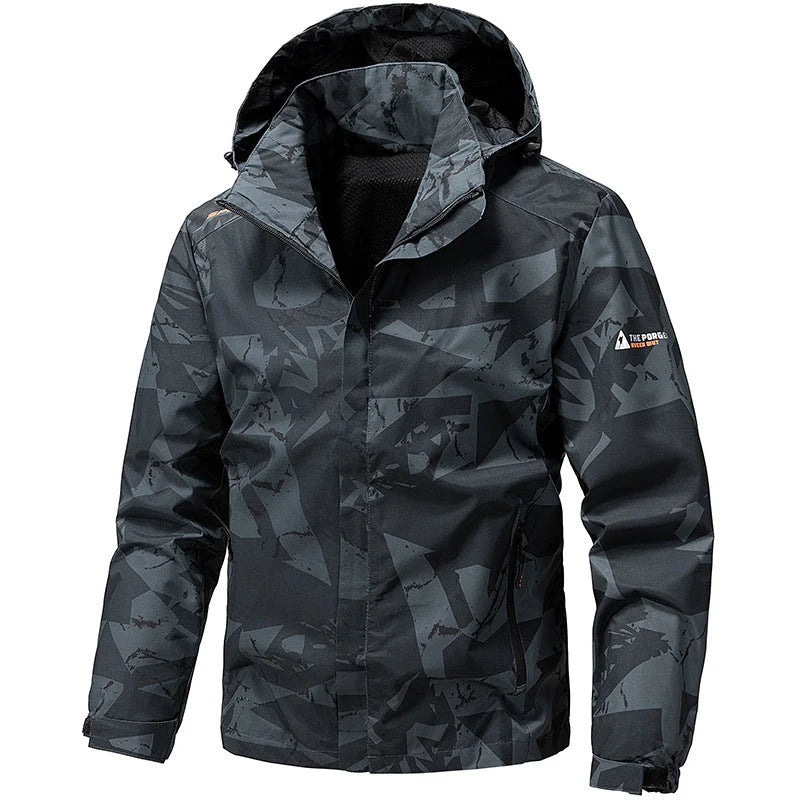 Men's Hooded Camouflage Outdoor Jacket