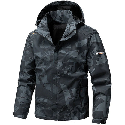Men's Hooded Camouflage Outdoor Jacket