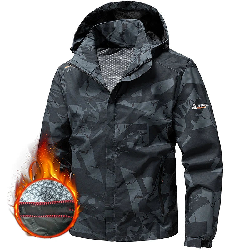 Men's Hooded Camouflage Outdoor Jacket