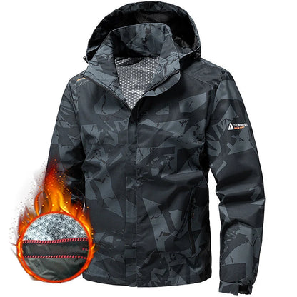Men's Hooded Camouflage Outdoor Jacket
