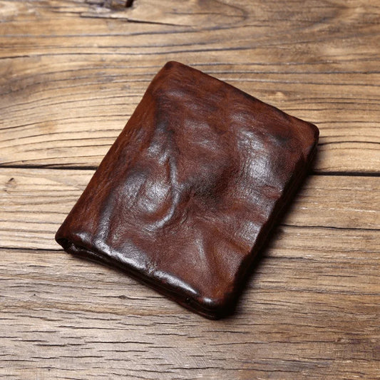 Leather-Look Snap Wallet with Zipper Vault