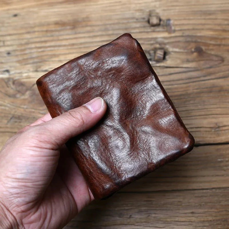 Leather-Look Snap Wallet with Zipper Vault