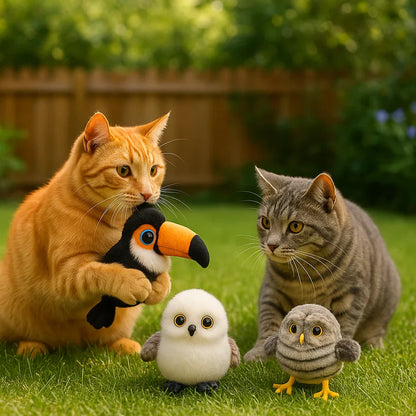 Interactive Fluttering & Chirping Bird Cat Toy