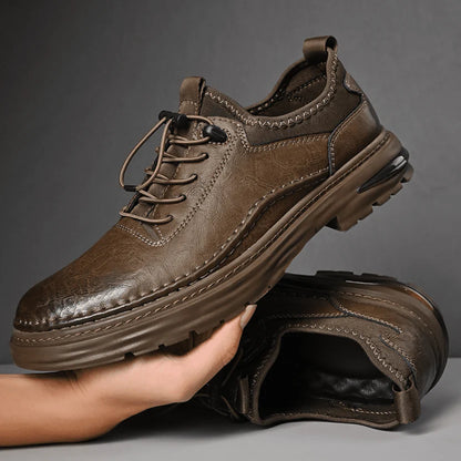 Men’s Low Cut Leather Comfort Trainers