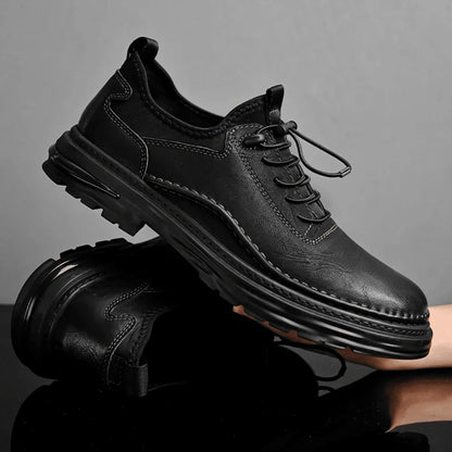 Men’s Low Cut Leather Comfort Trainers