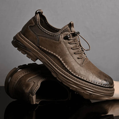 Men’s Low Cut Leather Comfort Trainers