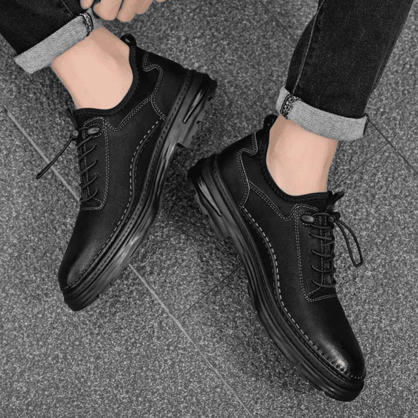 Men’s Low Cut Leather Comfort Trainers