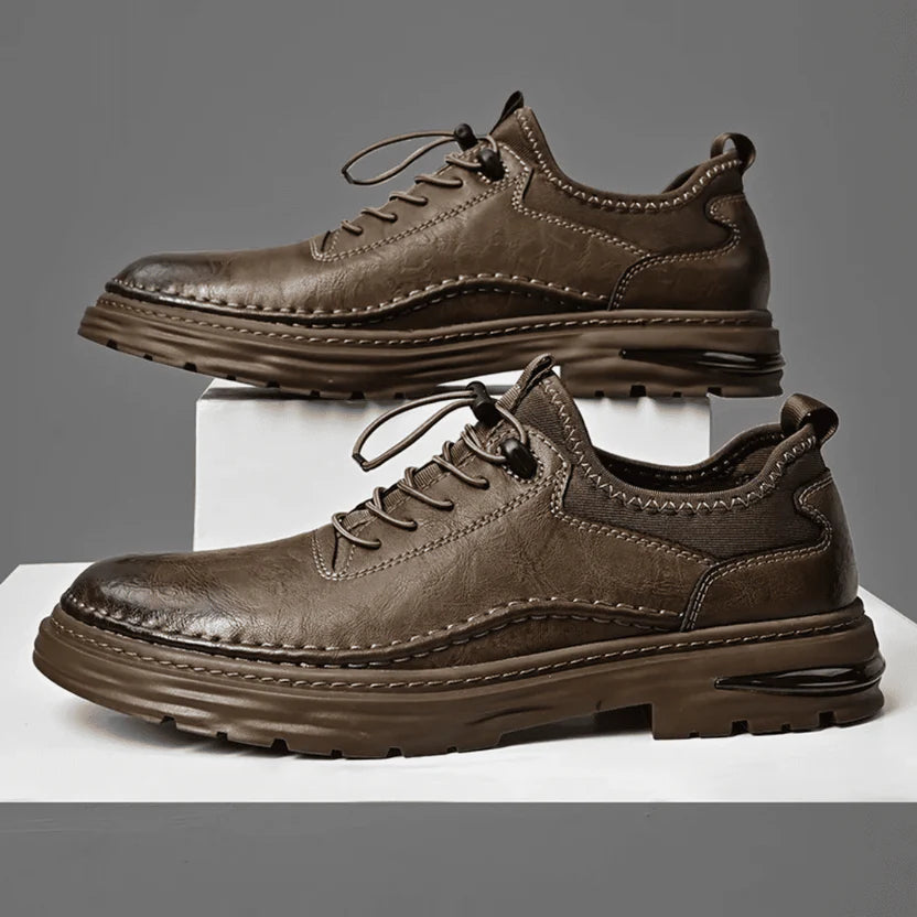 Men’s Low Cut Leather Comfort Trainers