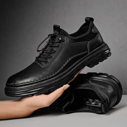 Men’s Low Cut Leather Comfort Trainers