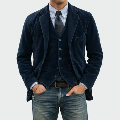 Men’s Tailored Blazer And Waistcoat Set
