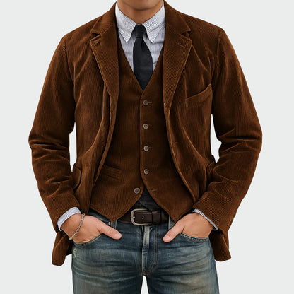 Men’s Tailored Blazer And Waistcoat Set