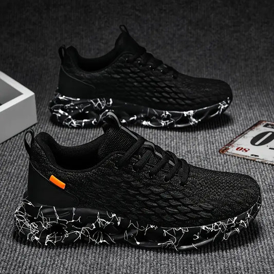 Men's All-Season Run Sneakers - Durable, Non-Slip & Breathable