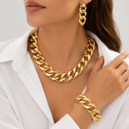 Women’s Chunky Link Jewellery Set