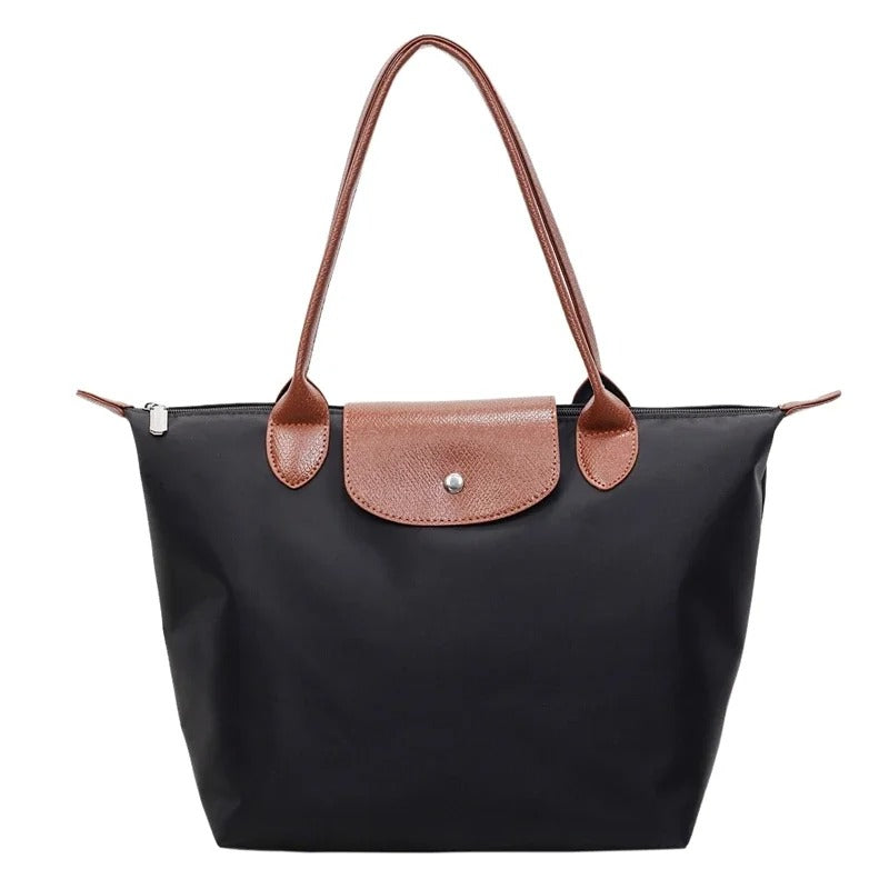 Women’s Lightweight Foldover Zip Tote Bag