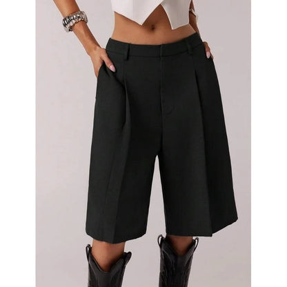 Women's High-Waisted Bermuda Shorts