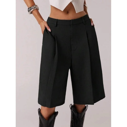 Women's High-Waisted Bermuda Shorts